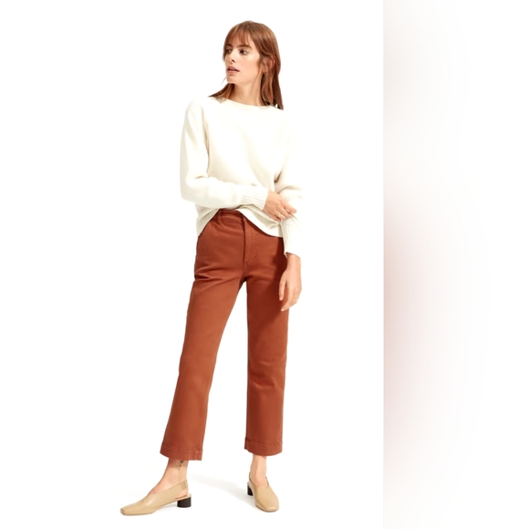 Everlane Pants - Everlane - The straight leg crop - Cocoa